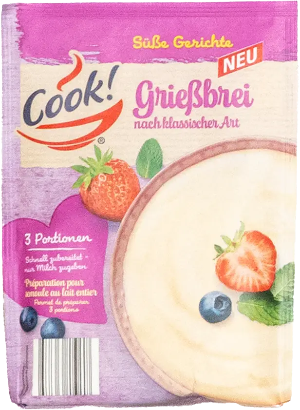 Das Produkt NORMA Grie&szlig;brei verpackt in Koehler NexPlus&reg; Advanced 75 gsm