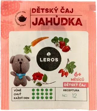Das Produkt Leros &bdquo;DĚTSK&Yacute; ČAJ JAHŮDKA&ldquo; verpackt in Koehler NexPlus&reg; Seal Pure 45 gsm