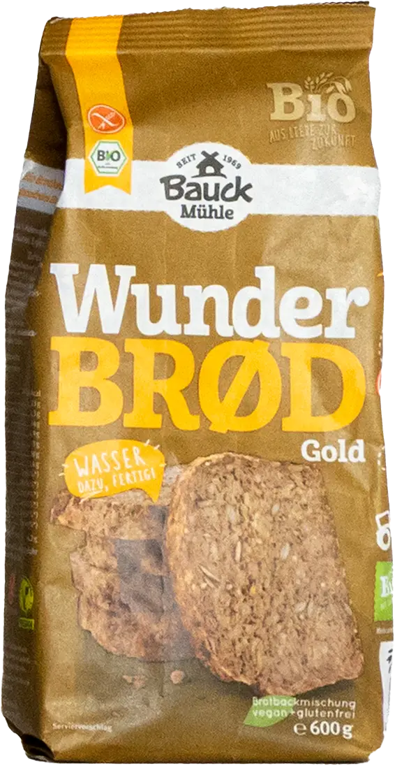 Das Produkt Bauck Wunderbrod verpackt in Koehler NexPlus&reg; Seal Pure MOB 72 gsm