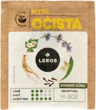 Das Produkt Leros &bdquo;MYSL OČISTA&ldquo; verpackt in Koehler NexPlus&reg; Seal Pure 45 gsm